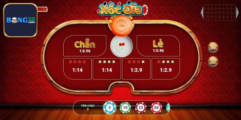 Dealer tiến hành lắc Xóc Đĩa Bongx9