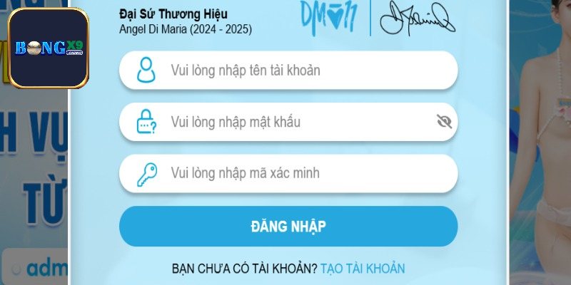 Thông tin hướng dẫn đăng nhập Bongx9 cực chi tiết 