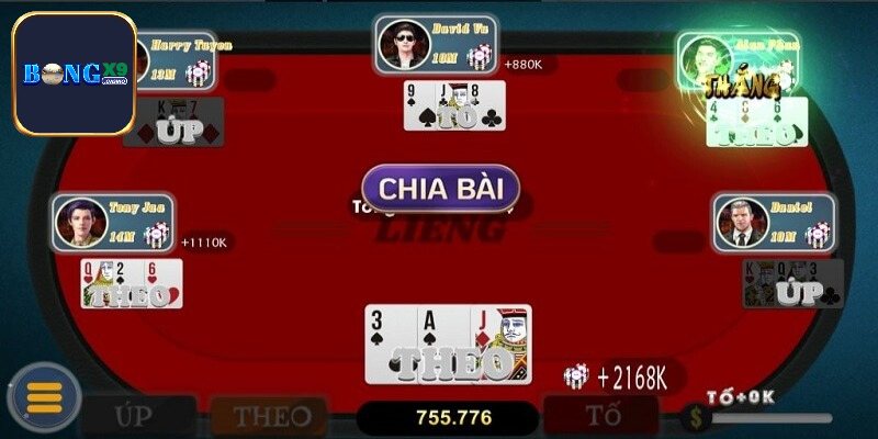 Thông tin về cách chơi, tỷ lệ thưởng game Liêng Bongx9