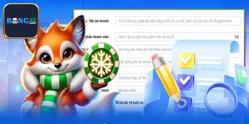 Truy cập vào đúng trang web hoặc app của Bongx9